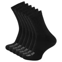 STARK SOUL® Sportsocken 6 Paar Schwarz 43-46