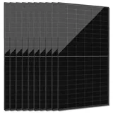 JOLYWOOD Solarmodul 10x 500W Jolywood Solarmodul Hochleistungspanel bifazial Full Black