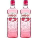 Gordon's Pink Gin | Premium destilliert | Erfrischend köstlich | mit Erdbeer- und Himbeergeschmack | handgefertigt in England | 37,5% vol | 700 ml Einzelflasche | (Packung mit 2)