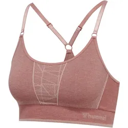 hummel hmlMT ENERGY Seamless Sport-Top Damen withered rose/rose tan melange XS