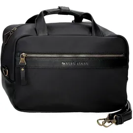 Pepe Jeans Joumma Bags Morgan Casual Tagesrucksack, Reisetaschen, beige und schwarz, Kunstleder für Damen, Schwarz, Talla única, Umhängetasche