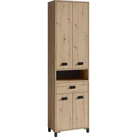 byLIVING Wellness Hochschrank 54 x 193 cm Braun Holz