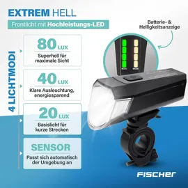 Fischer Akku Bel.-Set TWIN-80/40/20/Sensor 2.0 Beleuchtungsset