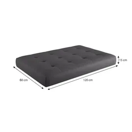 sunnypillow Palettenkissen 120 x 60 x 15 cm grau 1 St.