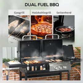 Outsunny Grillwagen schwarz