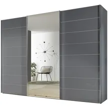 STAUD Schwebetürenschrank Sonate Como mit Spiegel 298 x 222 x 68 cm Grau