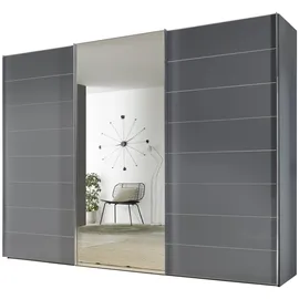 STAUD Schwebetürenschrank Sonate Como mit Spiegel 298 x 222 x 68 cm Grau