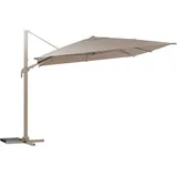 Hesperide - Freistehender Rechteckiger Ampelschirm Melhia Flachsgelb - 4 X 3 M - Aluminium - Stahl - Polyester - Hespéride