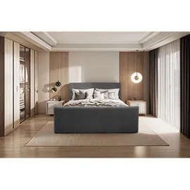 kaiser möbel Boxbett, Dunkelgrau, 160x200 cm Schlafzimmer, Betten, Boxspringbetten