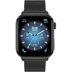 Smartwatch ICE-WATCH "ICE smart 3.0 - 1.78 AMOLED - GPS", schwarz, Smartwatches, Armbanduhr, Damenuhr, Herrenuhr, Edelstahlarmband,digital
