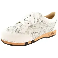 woody Damen Mary Clog Sneaker, Weiss-Travel Blanco, 42 EU