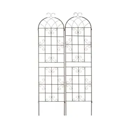 Relaxdays Rankgitter 220 x 52 x 2 cm Braun