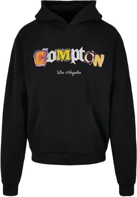Mister Tee Compton L.A. Oversized Hoody Schwarz L