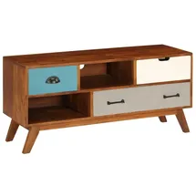 vidaXL TV-Schrank mit 3 Schubladen 110x35x50 cm Massivholz Akazie