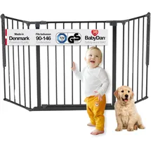 Baby Dan Kaminschutzgitter Flex M 90-146 cm schwarz