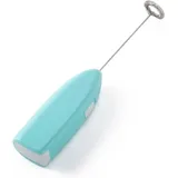 Elektrischer Handmixer, robuster, tragbarer, kabelloser elektrischer Handmixer für Kaffee (Blau)