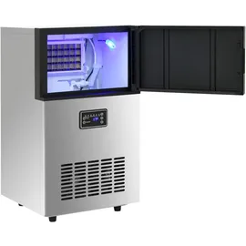 vidaXL Eiswürfelmaschine Silbern 45 kg / 24 h