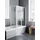 Kermi Faltwand Vario 2000 FW3 0370x1400, Silber mattglanz, ESG Opaco mit KermiClean V2FW3037141YK