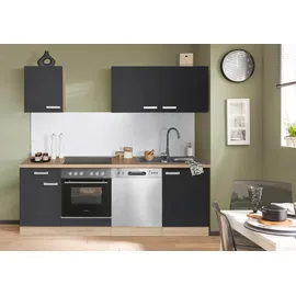 OPTIFIT Küchenzeile Leer 210 cm grau