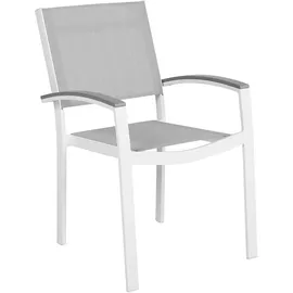 Beliani Pereta Gartenstuhl 4er Set 4 x 4 x 4 cm grau/weiß