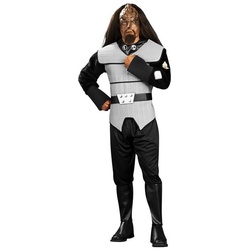 Rubie ́s Kostüm Star Trek Klingone, Original lizenziertes Kostüm aus ‚Star Trek: The Next Generation‘ grau M-L