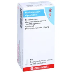 BECLOMETASON Glenmark Dosieraerosol 100 μg/Sprü.St 200 Sp