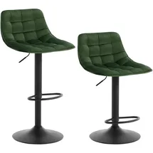 Woltu 2er-Set Barhocker Barstuhl mit Rückenlehne und Einstellgriff, höhenverstellbar & 360° drehbar, Tresenhocker Bar Hocker aus hochwertigem