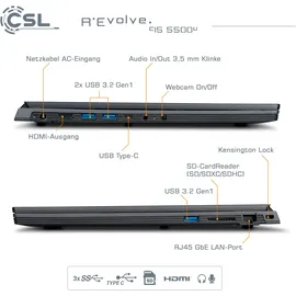 CSL R'Evolve C15 5500U / 32GB / 4000GB / Windows 11 Home
