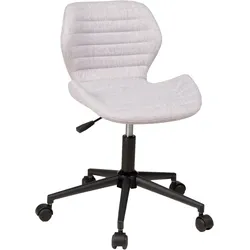 Bürostuhl DUO COLLECTION "Mara", grau (hellgrau, schwarz), B:55cm H:83cm T:55cm, Stühle, Bürodrehstuhl, platzsparender Schreibtischstuhl im modernen Design