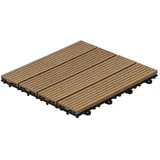 Home Deluxe WPC Bavaro teak 30 x 30 x 2,2 cm 6 St.