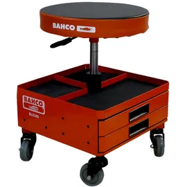 BAHCO Werkstatthocker Kunststoff orange rollbar mit Schublade