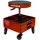 BAHCO Werkstatthocker Kunststoff orange rollbar mit Schublade