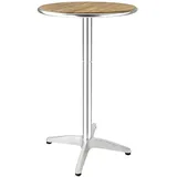 Bolero Runder Stehtisch 60 cm Silber