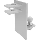 Kugelkopf-Anhängerkupplung, 50mm Zugmaul Kugelkopf Rangierhilfe, PKW-Anhänger-Kombikupplung Anhänger-Robust und Rostfrei