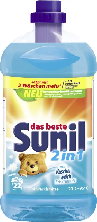 Sunil 2in1 Flüssigwaschmittel 1,1 L