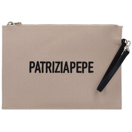 Patrizia Pepe Clutch Tasche 26 cm natural