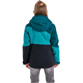 KILLTEC Mädchen Ksw 166 Grls Jckt Skijacke Funktionsjacke mit abzippbarer Kapuze und Schneefang, Türkis, 164 EU