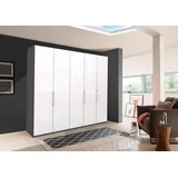 Wiemann Falttürenschrank »Loft«, Glasfront havanna/ weiß , 42522806-0 B/H/T: 250 cm x 216 cm x 58 cm