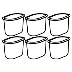 Neumärker Ersatz-Wasserfilter für Profi-Milchaufschäumer 06-70252-00 , 1 Packung = 6 Filter