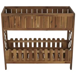 Mendler Hochbeet HWC-P83 Blumen-/Pflanzkasten 90 x 95 x 31 cm