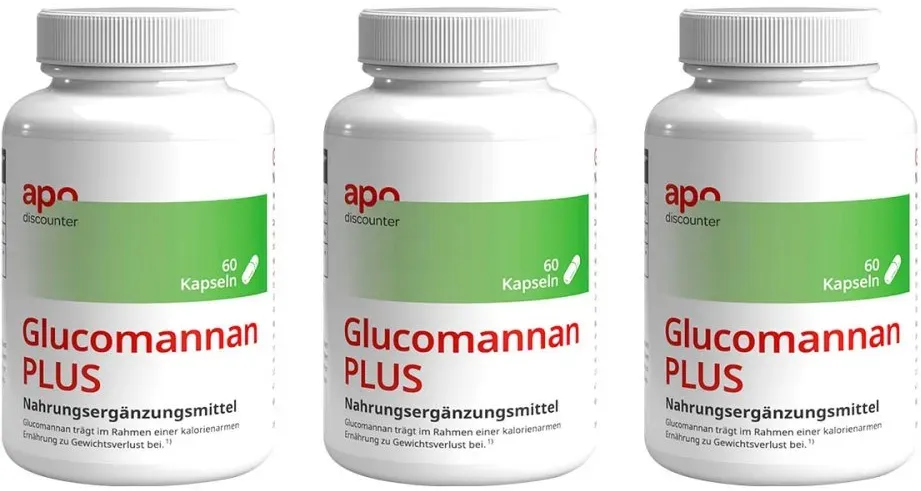 Glucomannan PLUS Sättigungskapseln von apodiscounter