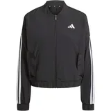 adidas Essentials 3-Streifen Woven Bomberjacke Damen JD5317 - black/white, XS