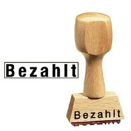 kompatible Ware Textstempel Bezahlt 1 St.