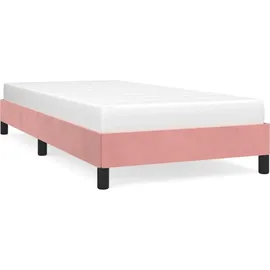vidaXL Bettgestell Rosa 160x200 cm Samt