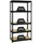 Proregal Schwerlastregal Metall 180x90x45 cm schwarz