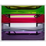 Exacompta Schubladenbox Ecobox 29,5 x 25,5 x 35,5 cm 4-tlg. grau