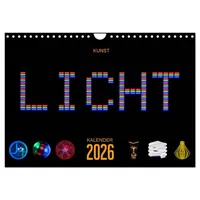 Calvendo Kunst LICHT Kalender (Wandkalender 2026 DIN A4 quer),