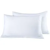 Hti-Living Kissenhülle Microfaser 2er Set 40 x 60 cm