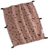 Croozer Sonnenschutz Kid Zweisitzer Red Patterned, Rot