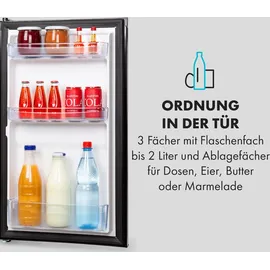 Klarstein Cool Cousin Kühlschrank (81 l, 830 mm hoch, Schwarz)